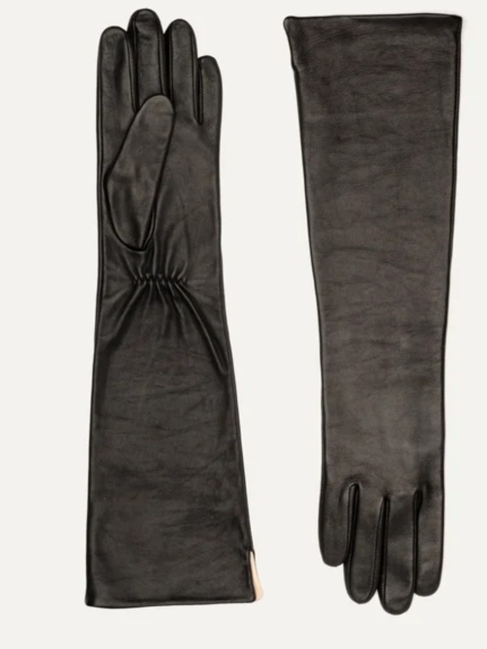 NWT Frances Valentine Leather Opera Gloves - size L